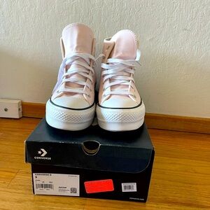 Platform pink converse